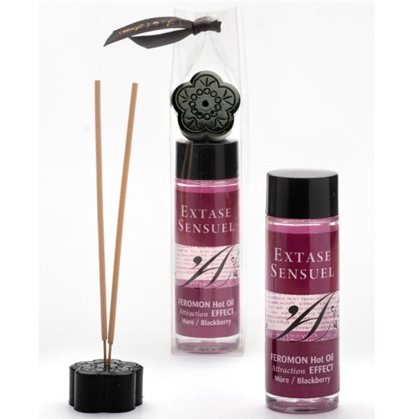 MASAŽNO OLJE Z UČINKOM TOPLOTE Z FEROMONI ČRNE ROBIDE 100 ML