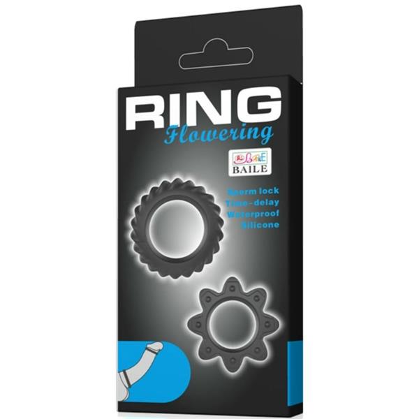 KIT 2 RING FLOWERING SILICONE RINGS