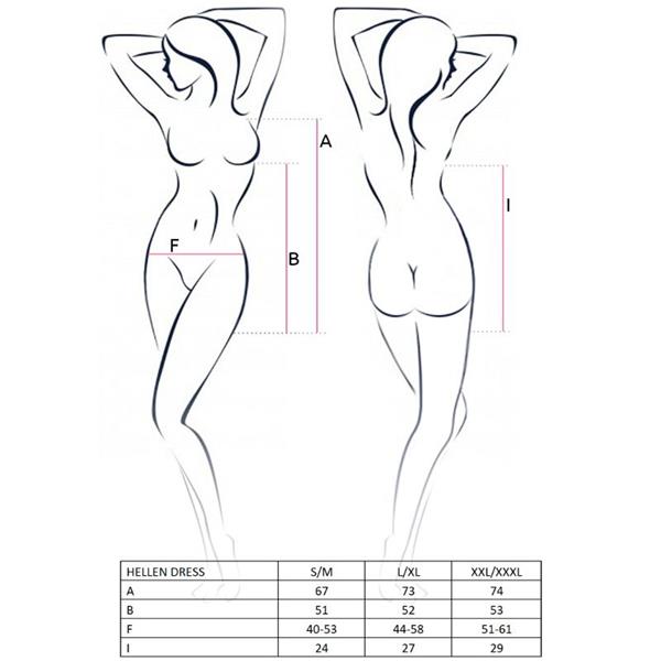 WOMAN HELLEN DRESS AND THONG SIZE S/M