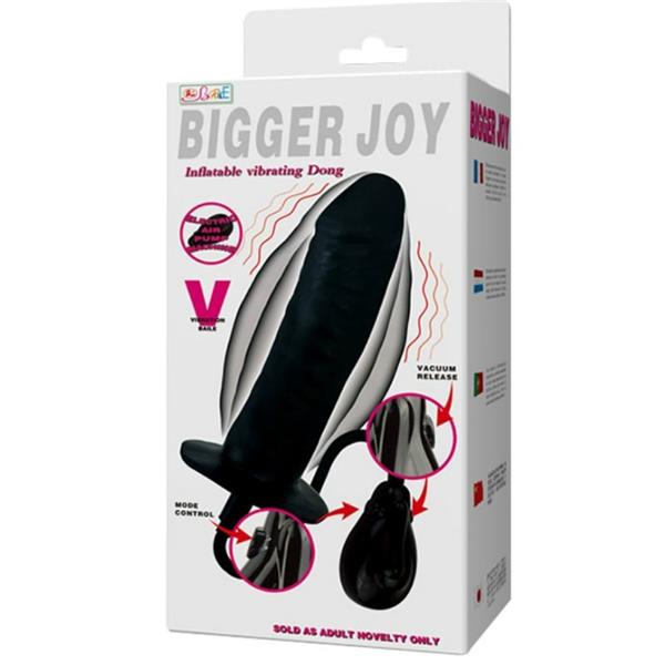 BIGGER JOY INFLATABLE DILDO WITH VIBRATION 16 CM