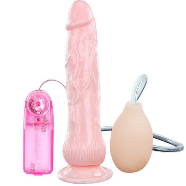 VIBRATOR DILDO S FUNKCIJOM PRSKANJA