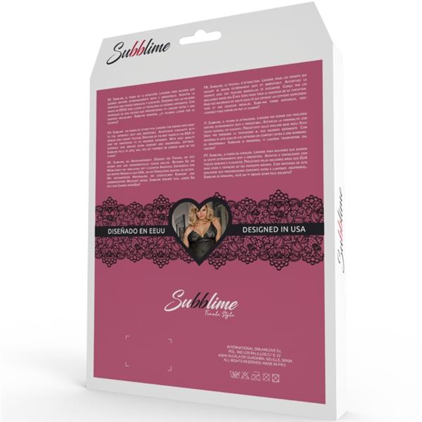 BABYDOLL FLORAL LACES RED L/XL