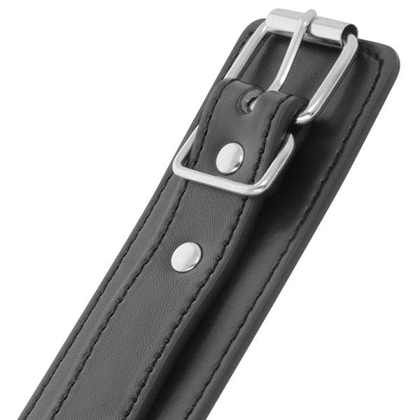 ČRNA PRILAGODLJIVA KOVANCA Z DVOJNIM OJAČITVENIM TRAKOM