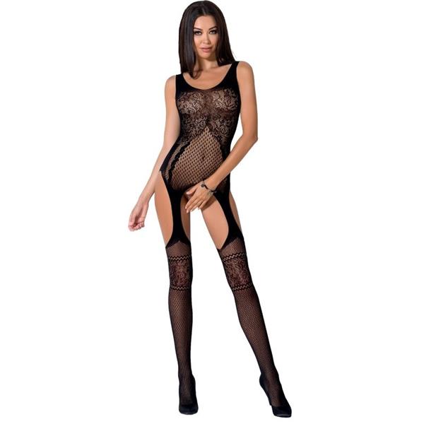 ŽENSKA BS061 ČRNA BODYSTOCKING ENA VELIKOST