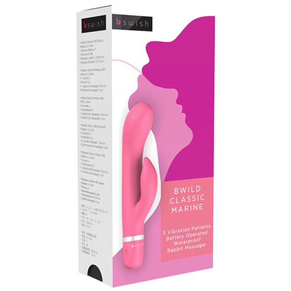 BWILD CLASSIC MARINE RABBIT VIBRATOR GUAVA