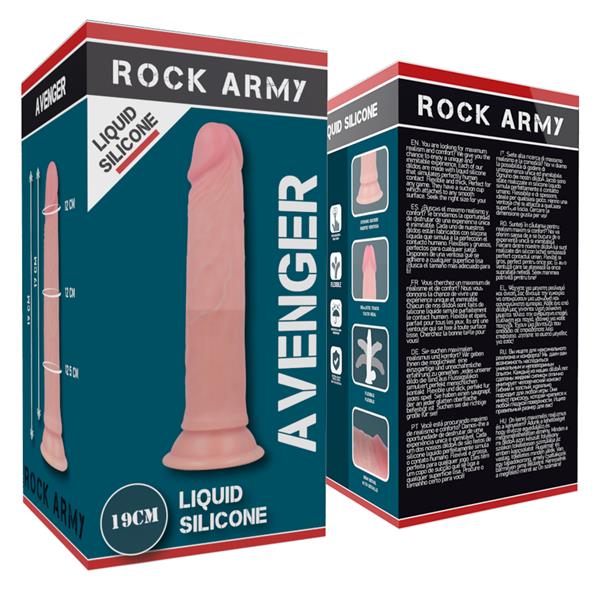 ROCKARMY LIQUID SILICONE PREMIUM AVENGER REALISTIC 19 CM -O- 3.98 CM