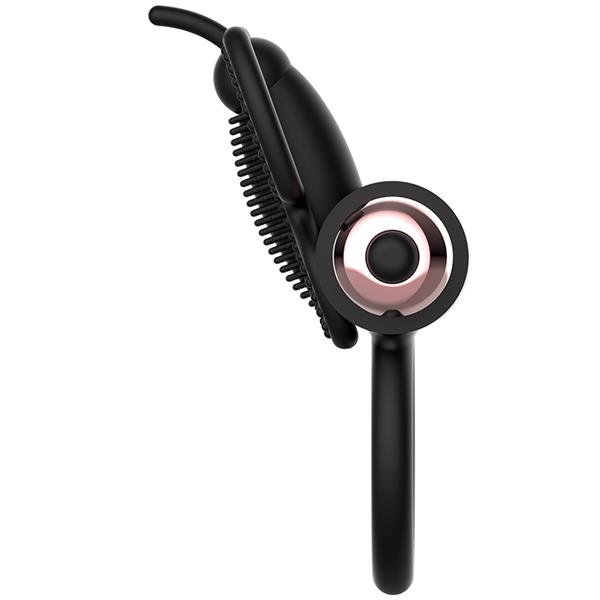 COCK RING BUTTERFLY WITH VIBRATOR BLACK/ GOLD