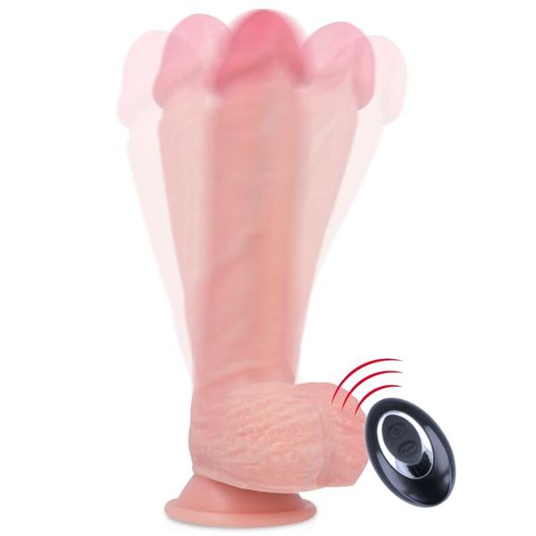 LIQUID SILICONE VIBRATOR PREMIUM APACHE DALJINSKO NAPAJANJE 20.5 CM -O- 4.62 CM