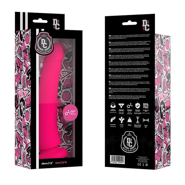 TOYS PINK DILDO MEDICAL SILICONE 20 CM -O- 4 CM
