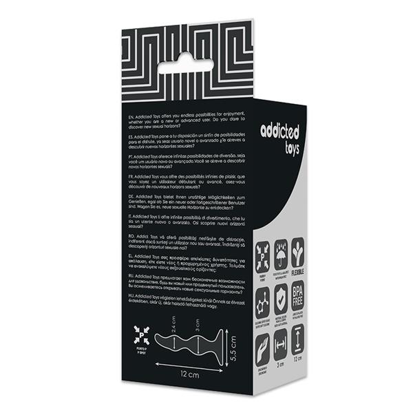 ANAL SEXUAL PLUG 12 CM BLACK