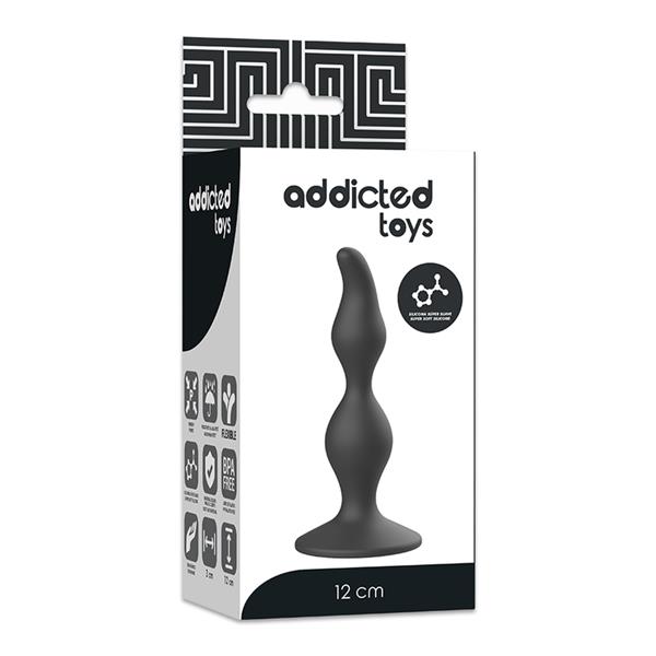 ANAL SEXUAL PLUG 12 CM BLACK