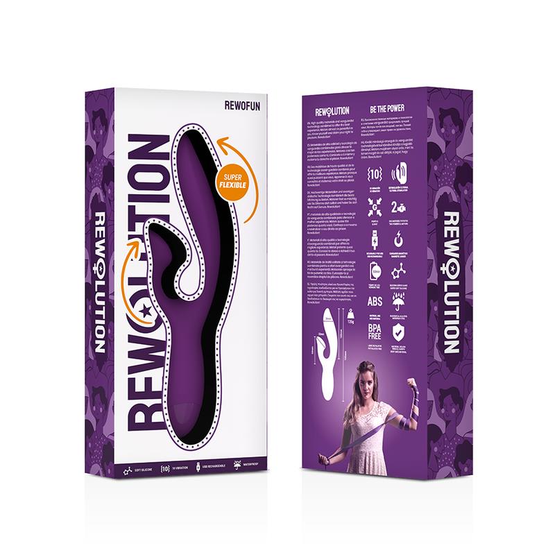 REWOFUN FLEXIBLE VIBRATOR WITH RABBIT
