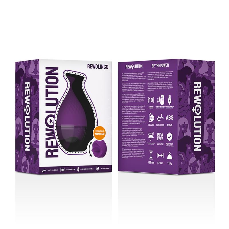 REWOLINGO VIBRATOR WITH TONGUE