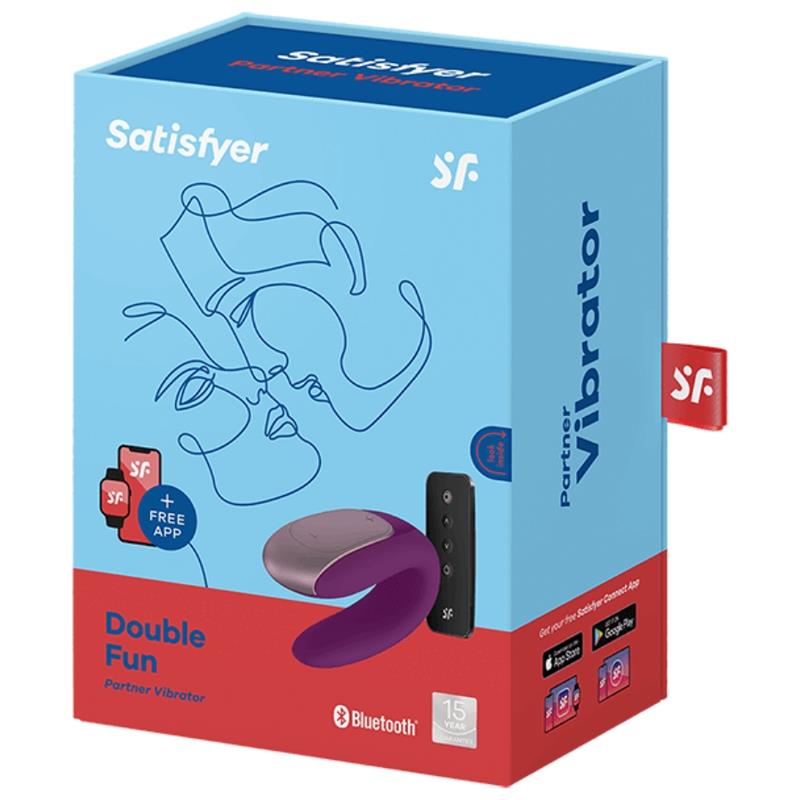 DVOJNA ZABAVA PARTNERSKI VIBRATOR PURPLE
