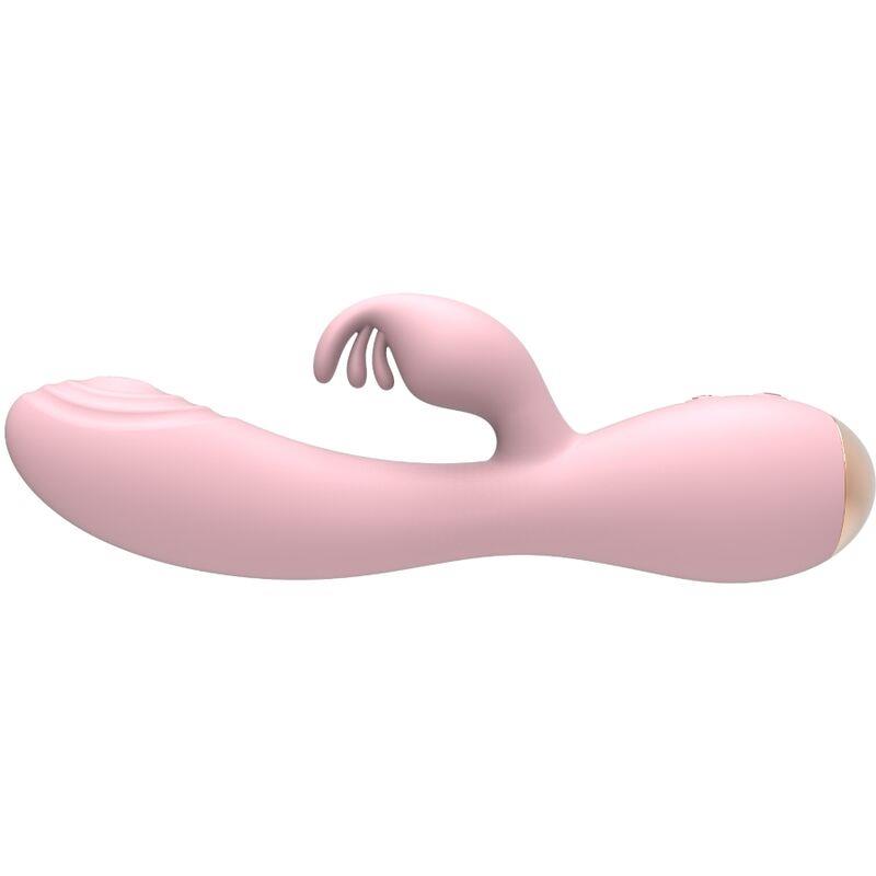 MAGIC STICK VIBRATOR WITH RABBIT - LIGHT PINK