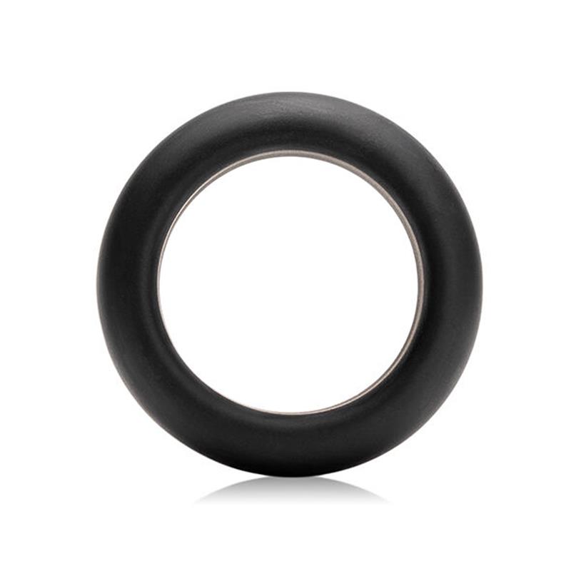 MAXIMUM STRETCH SILICONE COCK RING - BLACK