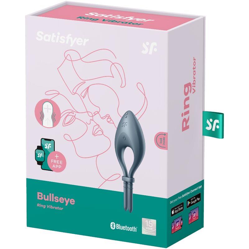 BULLSEYE RING VIBRATOR APP GREY