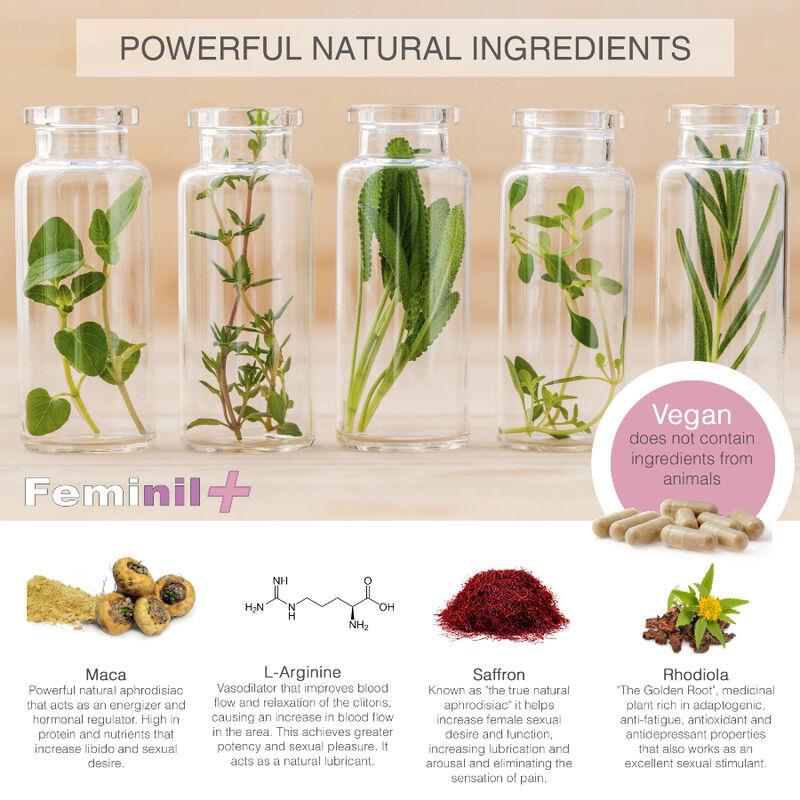 FEMINIL+ POVEČANJE ŽENSKEGA SPOLNEGA LIBIDA - 30 KAPSUL