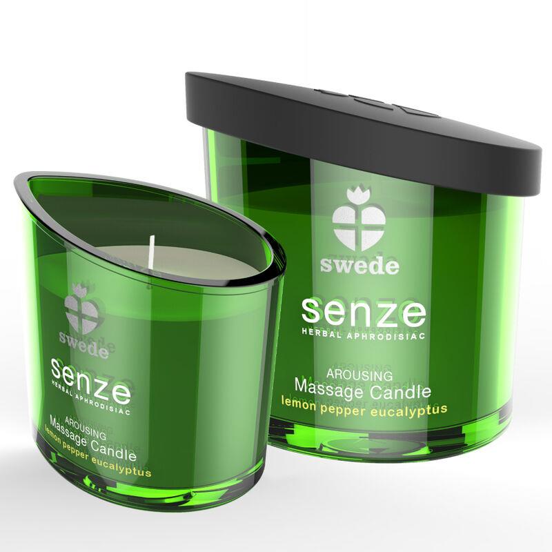 SENZE AROUSING MASSAGE CANDLE - LEMON, PEPPER, EUCALYPTUS