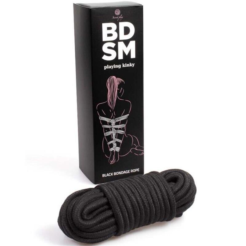 BLACK BONDAGE ROPE BDSM COLLECTION