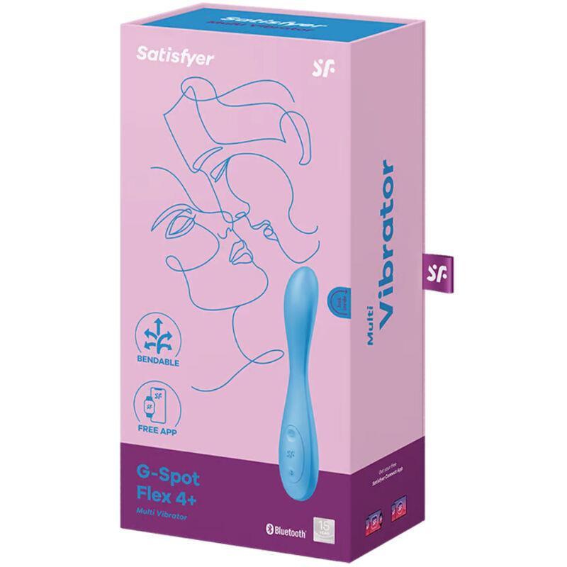 G-SPOT FLEX 4+ MULTI VIBRATOR APP BLUE