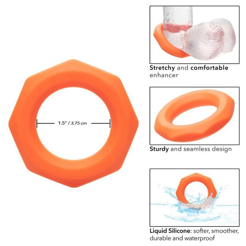 ALPHA SEXAGON RING ORANGE