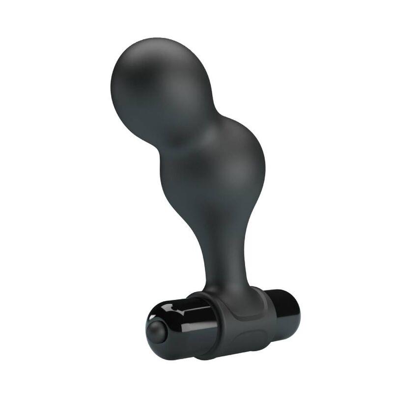 ČRN SILIKONSKI VIBRATOR ANAL PLUG