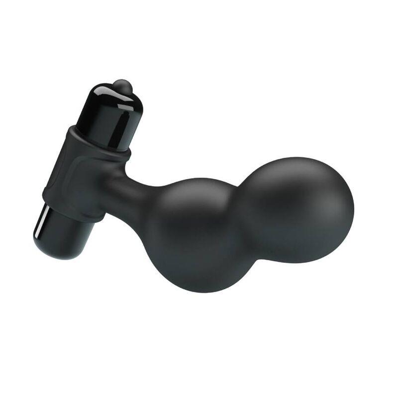 ČRN SILIKONSKI VIBRATOR ANAL PLUG