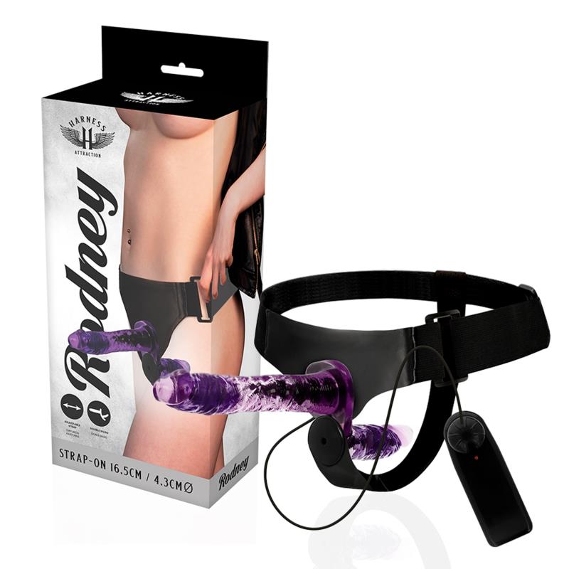 RODNEY DOUBLE PENETRACI N VIBRATOR 18 CM -O- 3.5 CM