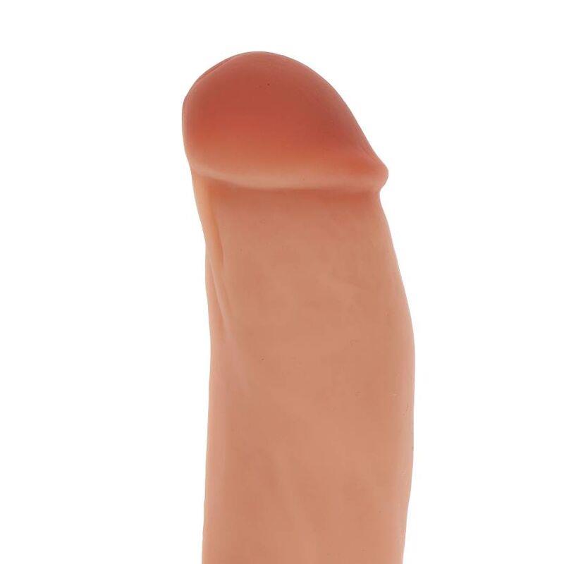 SILIKONSKI DILDO 18 CM Z KROGLICAMI