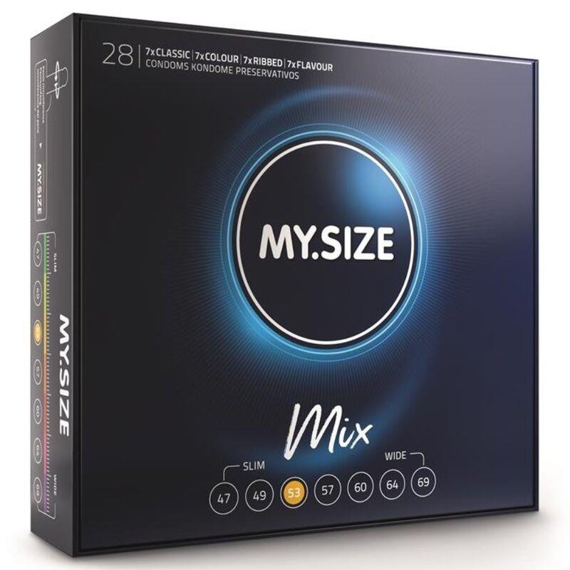 MIX CONDOMS 53 MM 28 UNITS