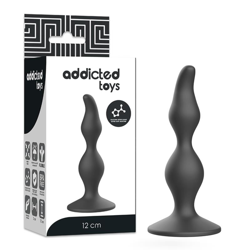 ANAL SEXUAL PLUG 12 CM BLACK