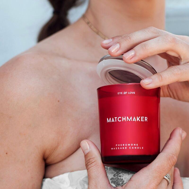 MATCHMAKER RDEČA DIAMANTNA MASAŽNA SVEČA PRIVABI GA 150 ML
