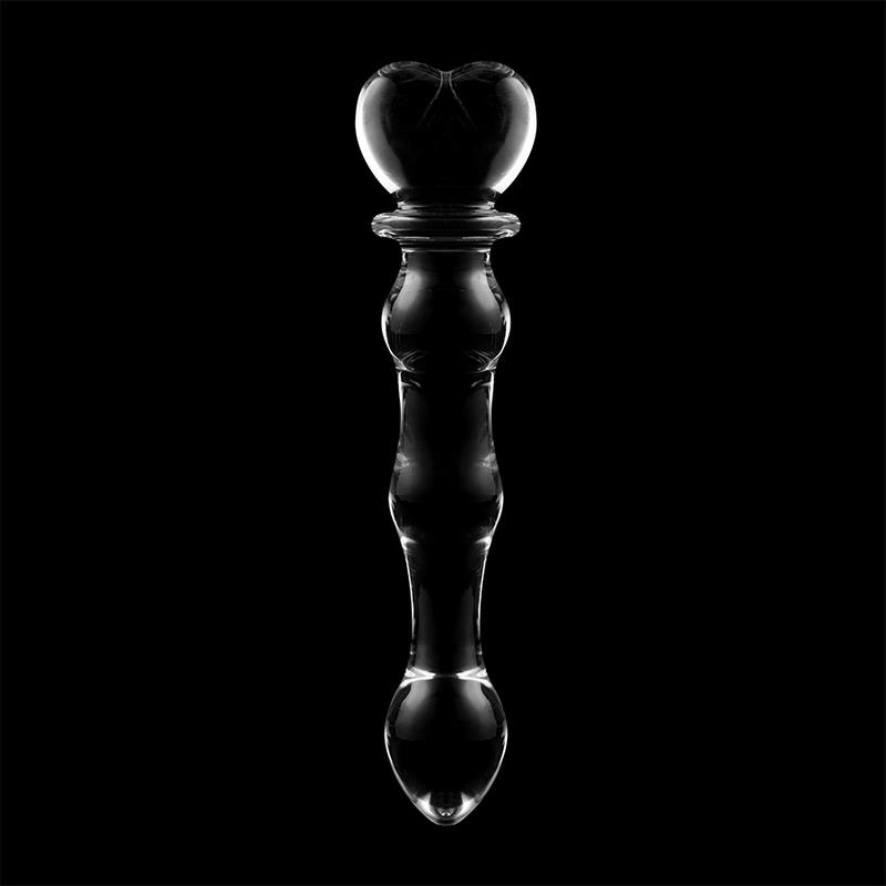MODEL 21 DILDO BOROSILICATE GLASS CLEAR 20.5 CM -O- 3.5 CM