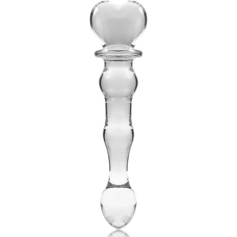 MODEL 21 DILDO BOROSILICATE GLASS CLEAR 20.5 CM -O- 3.5 CM
