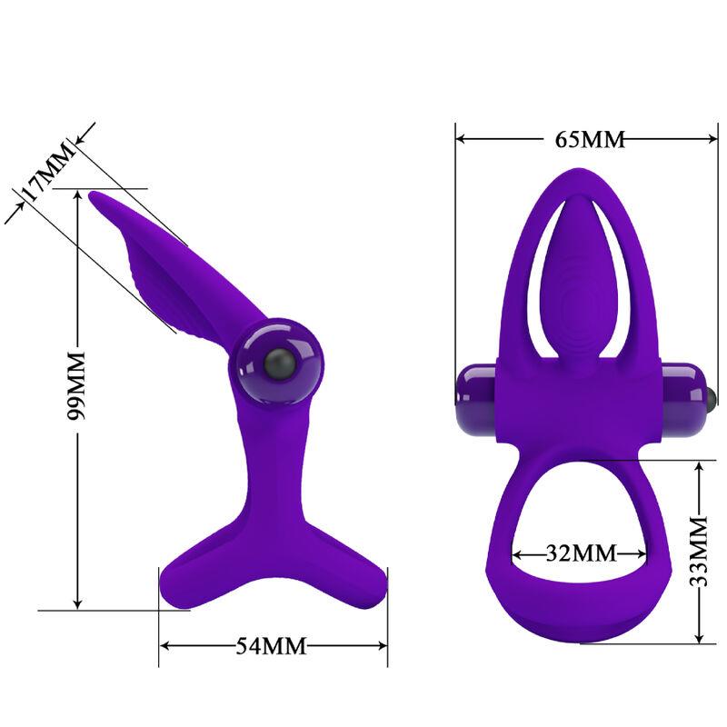 VIBRATOR RING 10 VIBRACIJ VIOLET SILIKON