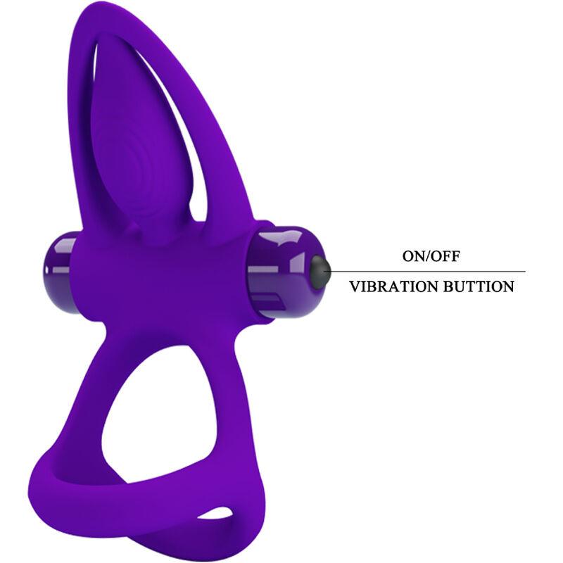 VIBRATOR RING 10 VIBRACIJ VIOLET SILIKON