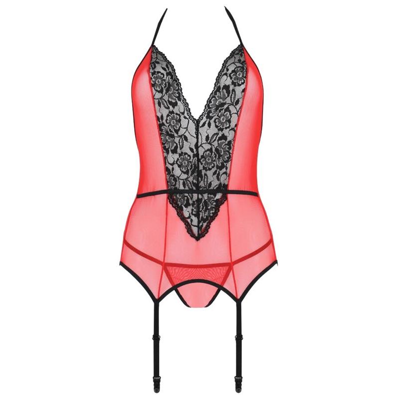 PEONIA CORSET EROTIC LINE RED S/M