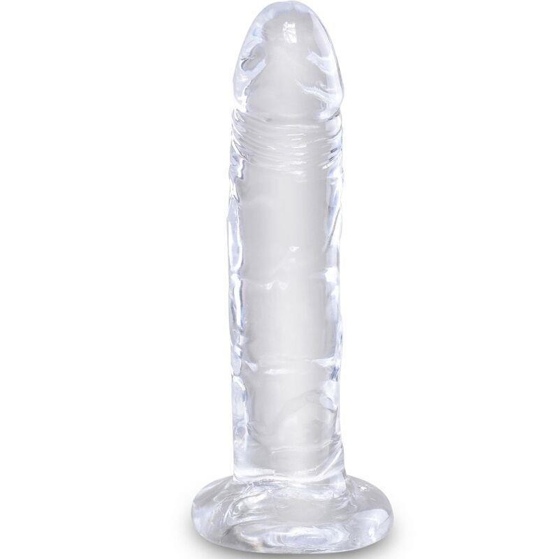 CLEAR REALISTIC PENIS 15.5 CM TRANSPARENT