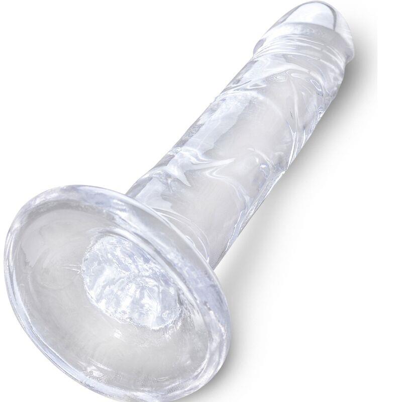 CLEAR REALISTIC PENIS 15.5 CM TRANSPARENT
