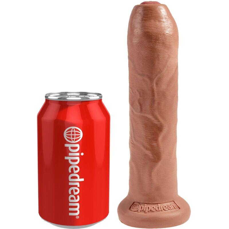 UNCUT REALISTIC PENIS 17.8 CM CARAMEL