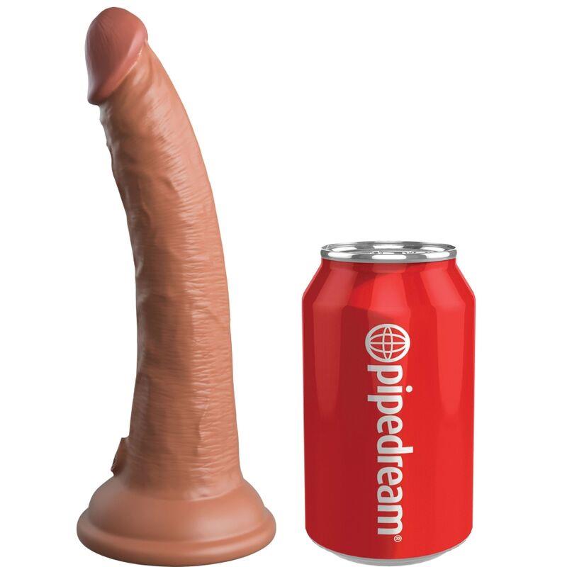 ELITE REALISTIČNI SILIKONSKI DILDO 17.8 CM KARAMELA
