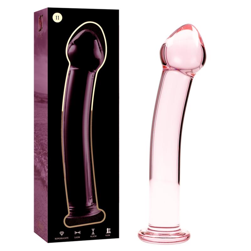 MODEL 11 DILDO BOROSILICATE GLASS CLEAR 16 CM -O- 3 CM