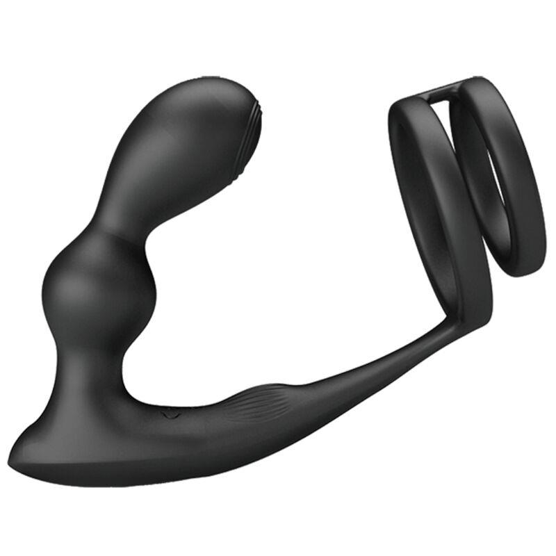 MARSHALL PENIS RING WITH VIBRATORY ANAL PLUG WITH REMOTE CONTROL