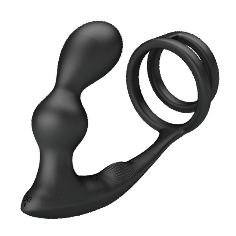 MARSHALL PENIS RING WITH VIBRATORY ANAL PLUG WITH REMOTE CONTROL
