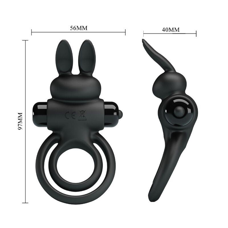 VIBRATOR III RABBIT RING FOR BLACK PENIS