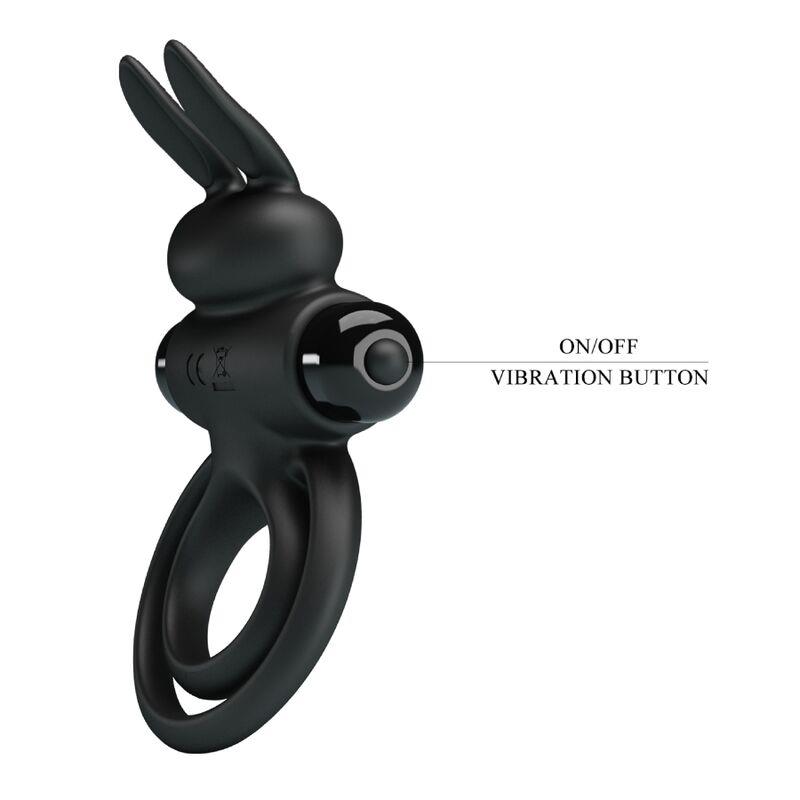 VIBRATOR III RABBIT RING FOR BLACK PENIS