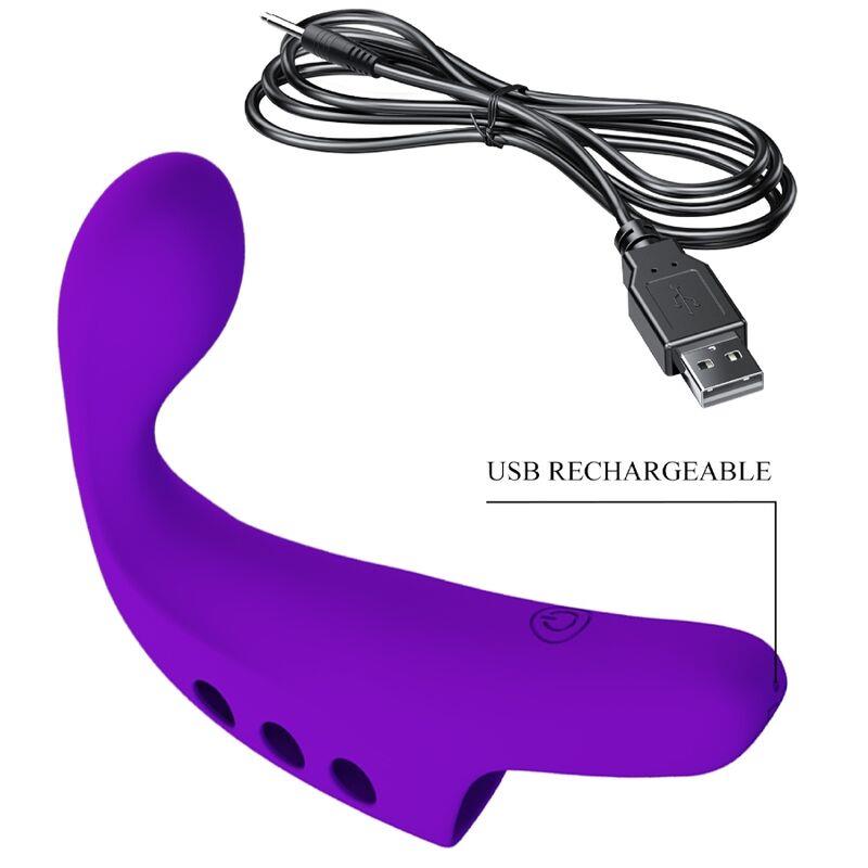 GORGON PURPLE RECHARGEABLE FINGER VIBRATOR