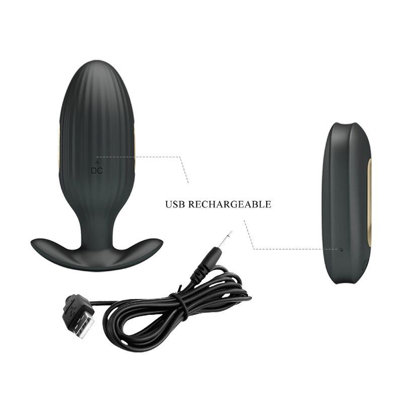 KELLY PLUG ANAL RECHARGEABLE VIBRATOR BLACK