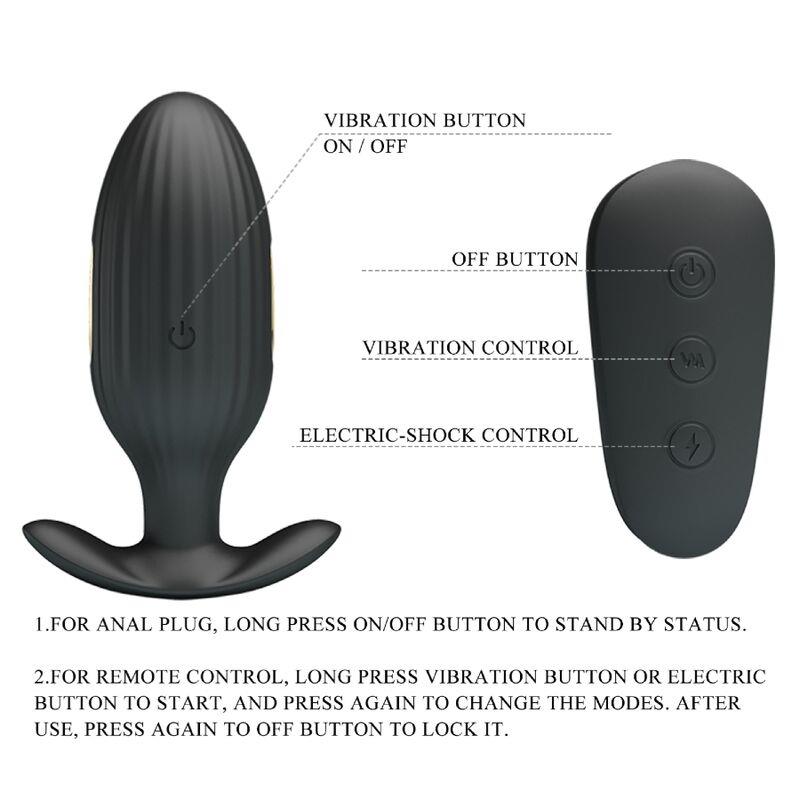 KELLY PLUG ANAL RECHARGEABLE VIBRATOR BLACK